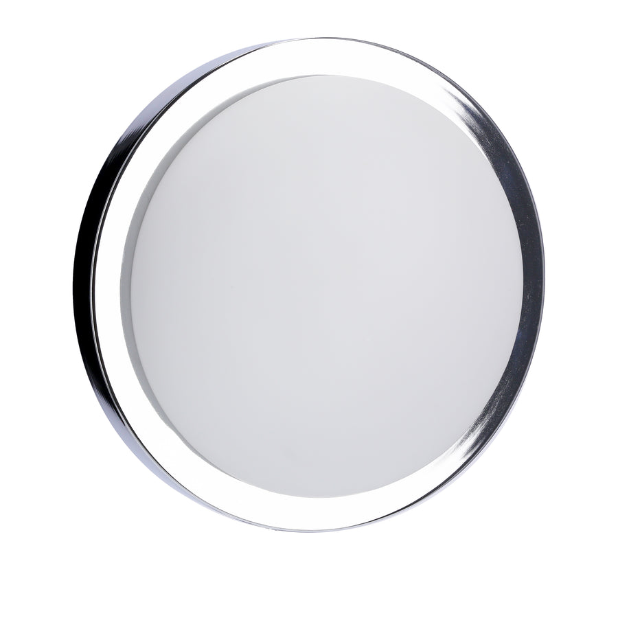 Plafonnier Roda 2 lumières chromé, verre (réf. 13-96923)