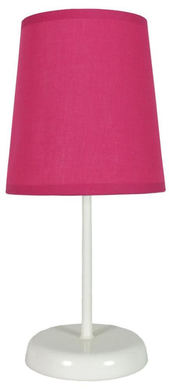 Lampe à poser Gala fuchsia, tissu (réf. 41-98415)