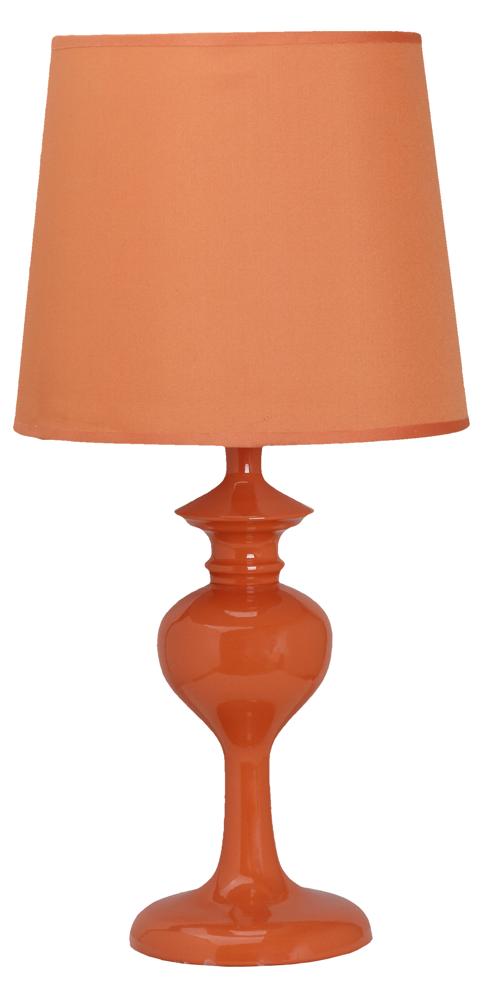 Lampe à poser Berkane orange, tissu