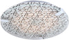 Plafonnier LED Fiera chromé, verre, L 31 cm, H 9 cm