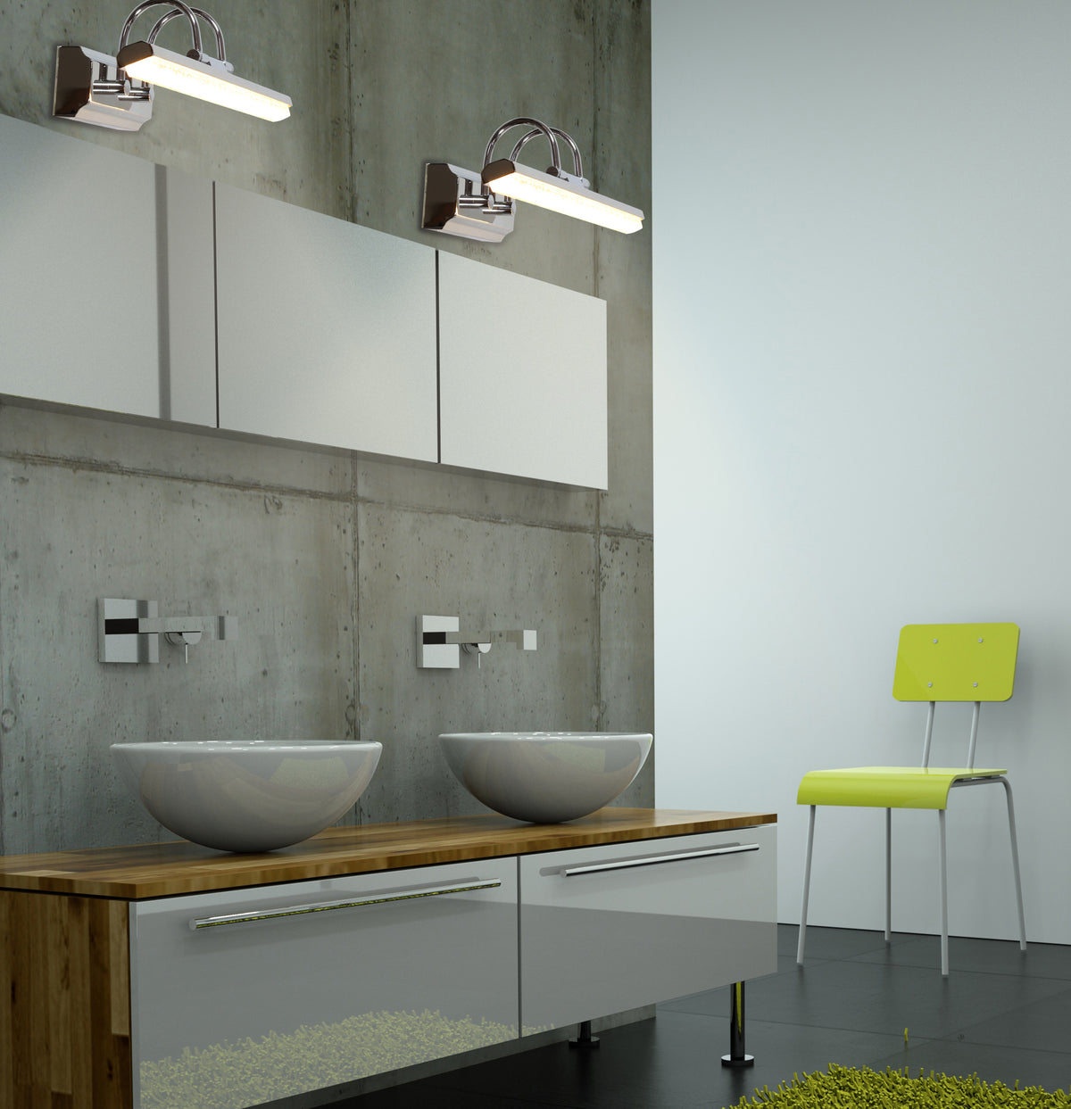 Applique murale LED Gizel chromée, 5 W