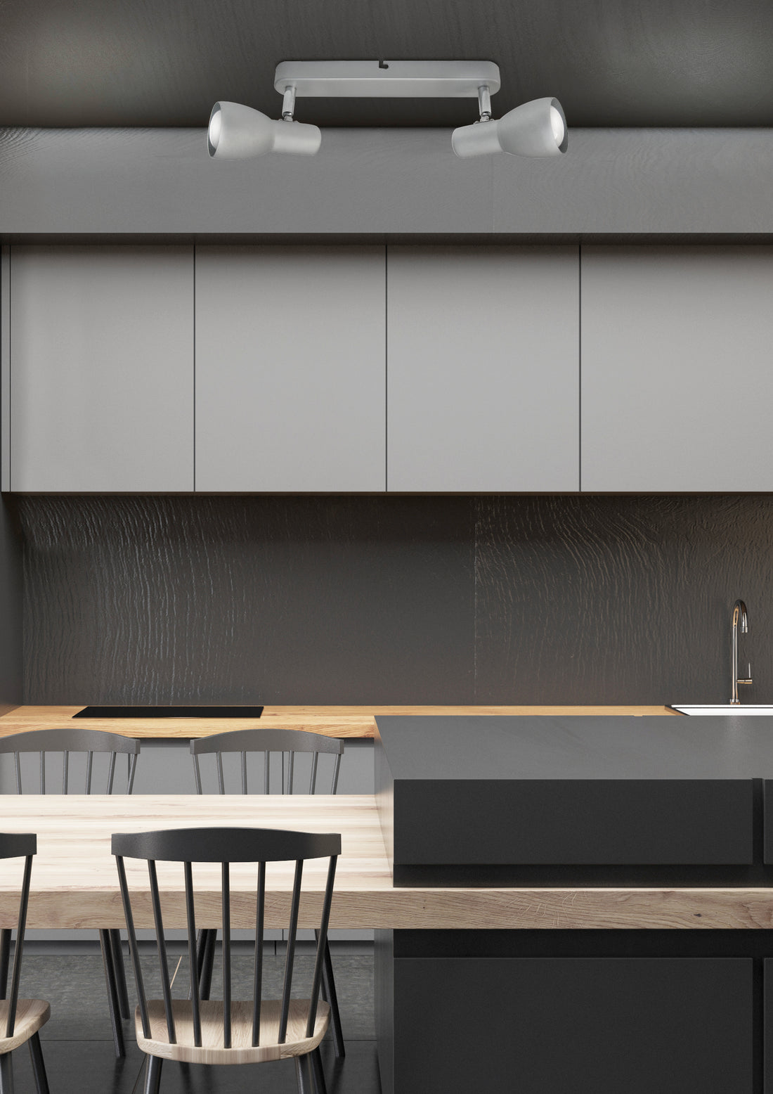 Luminaire plafonnier | Picardo Gris