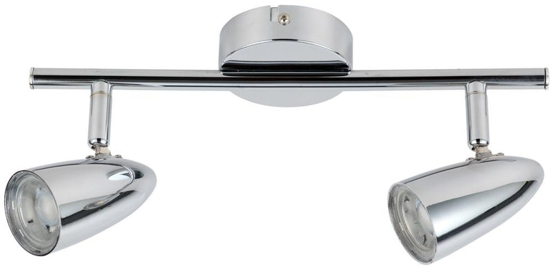 Plafonnier LED Liberty 2 lumières chromé
