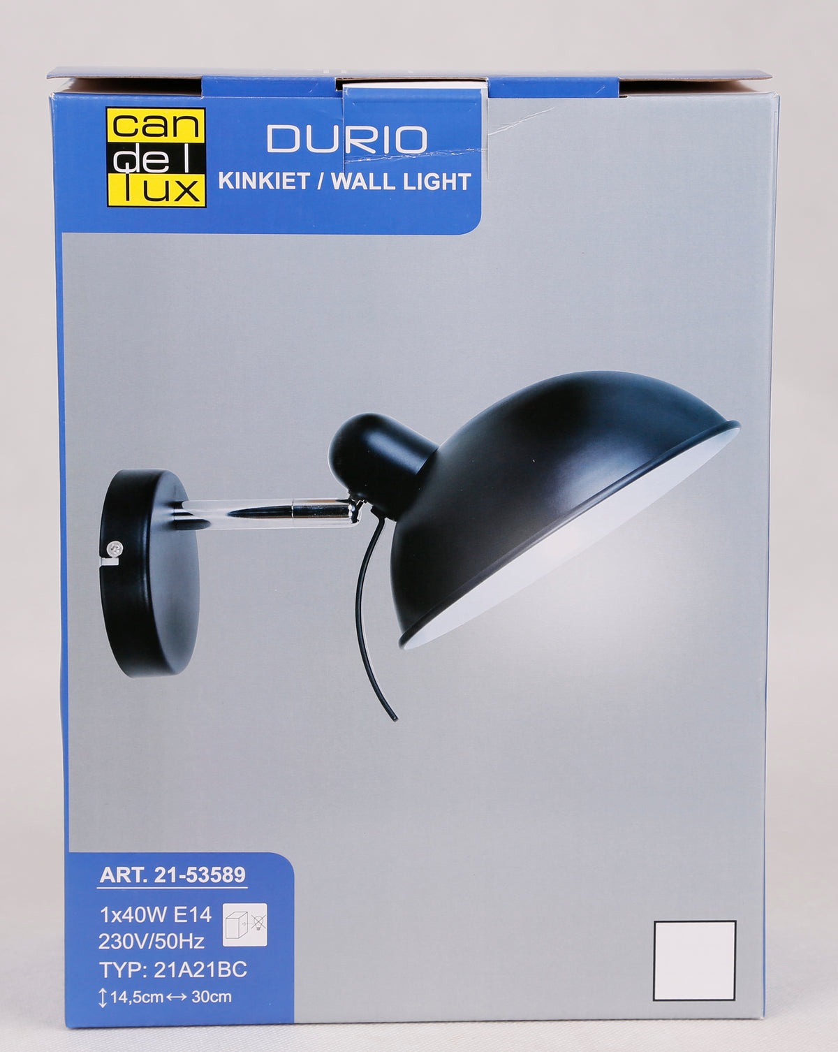 Applique murale Durio noire