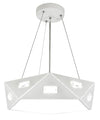 Suspension Nemezis 3 lumières blanche, cristal