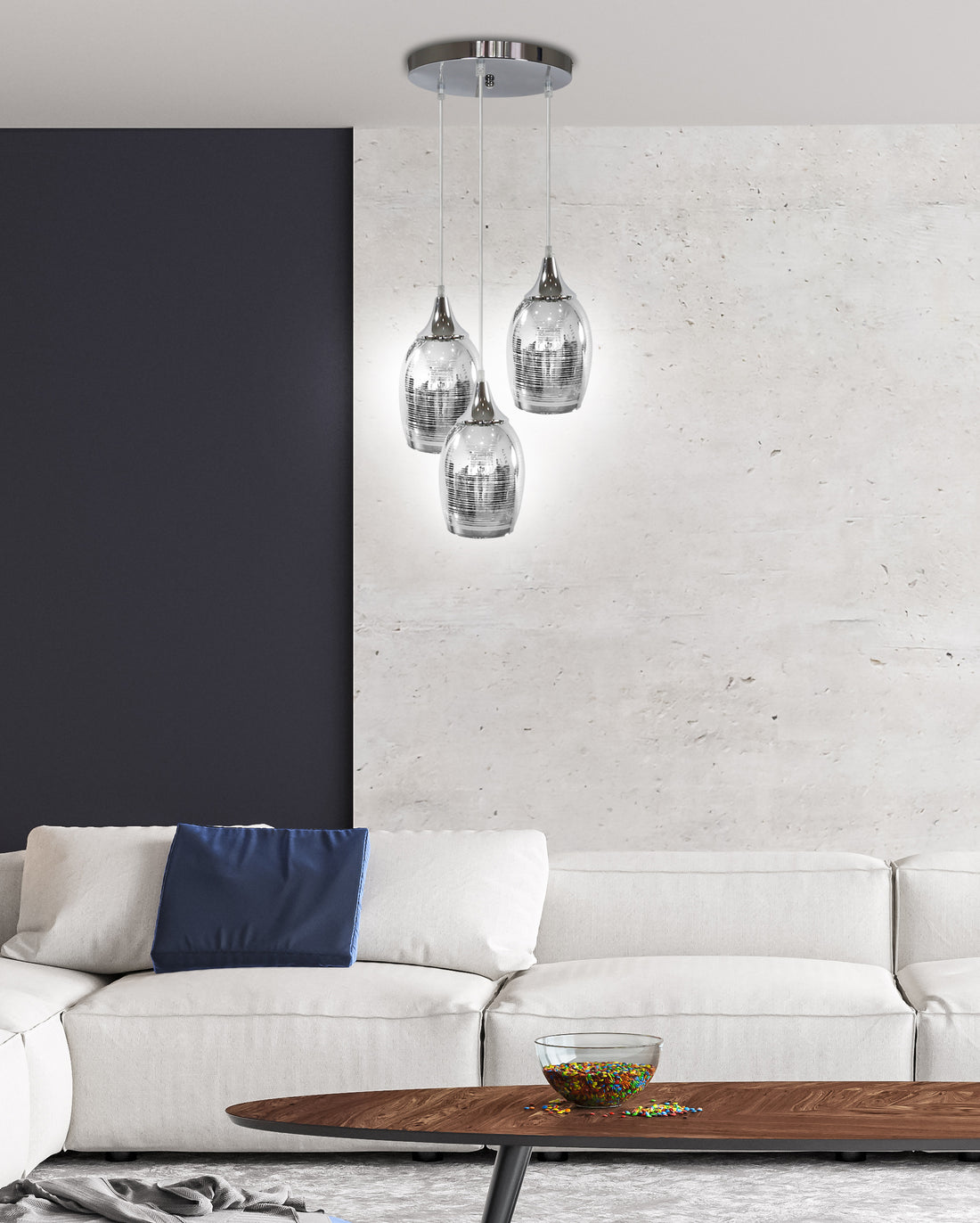 Suspension luminaire | Marina Chromée