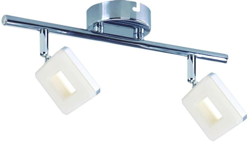 Plafonnier LED Cynthia 2 lumières chromé
