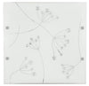 Plafonnier LED Arty blanc, verre
