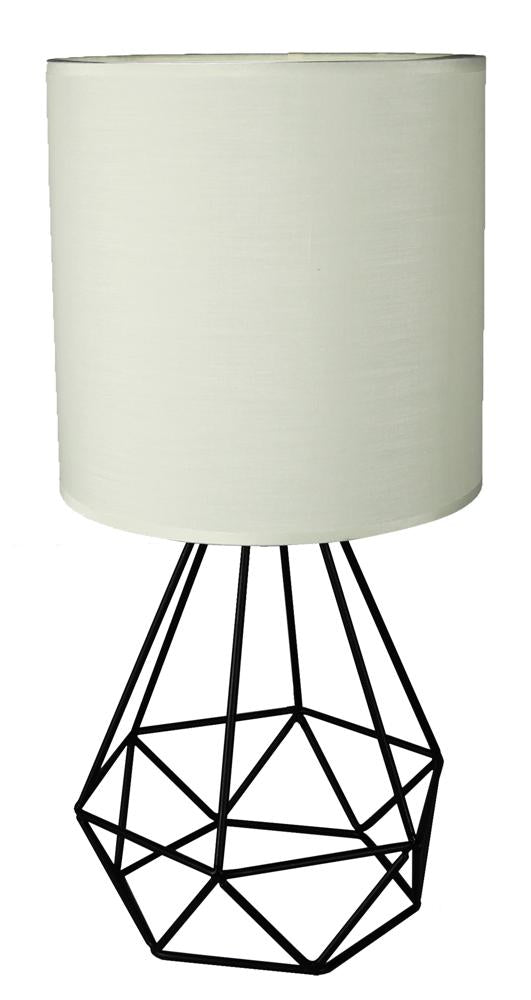 Lampe à poser Graf crème, tissu