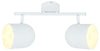 Plafonnier Azuro 2 lumières blanc