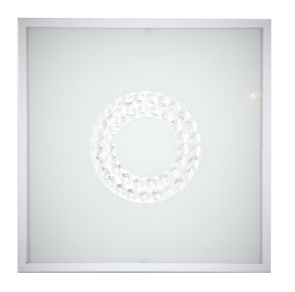 Plafonnier LED Lux blanc, verre (réf. 10-64486)