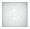 Plafonnier LED Lux nickel satiné, verre (réf. 10-64509)
