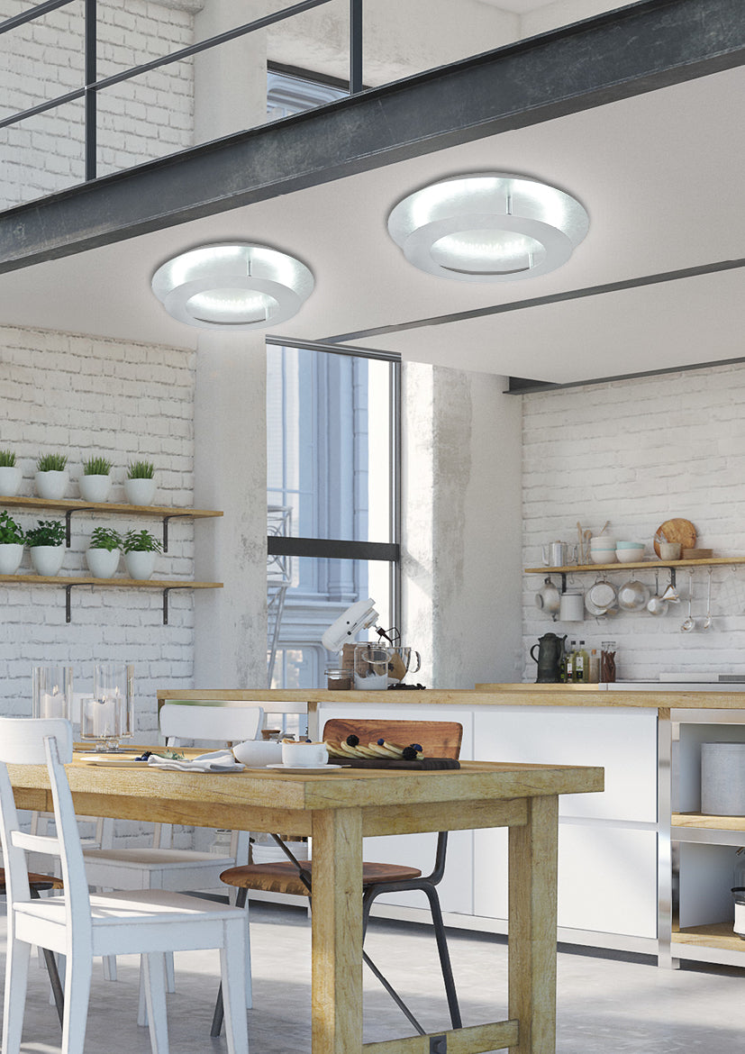 Plafonnier LED Merle argenté