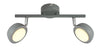 Plafonnier LED Mild 2 lumières gris