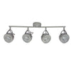 Plafonnier Pent 4 lumières gris