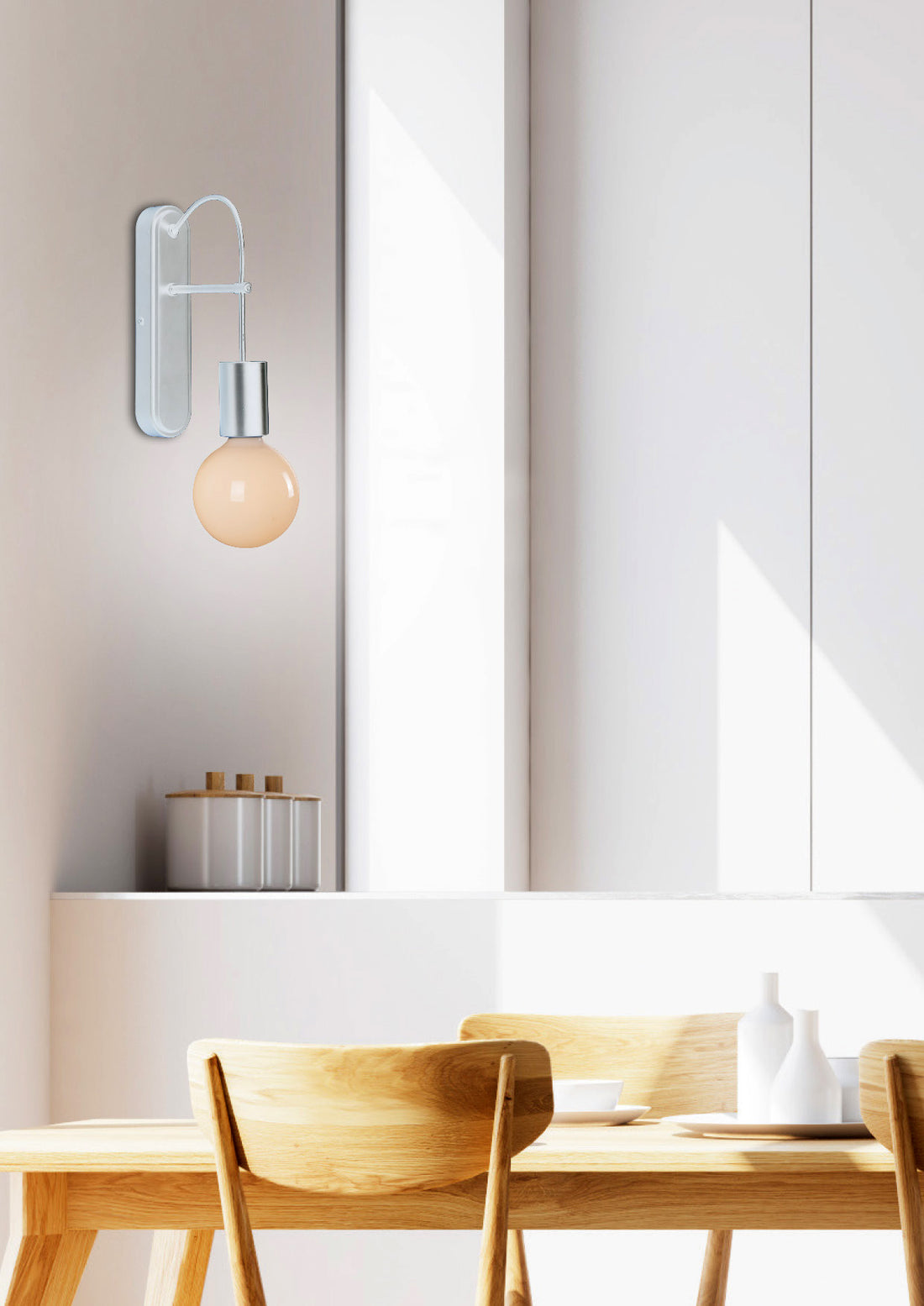 Applique murale Alto blanche mat