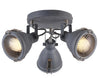 Plafonnier Crodo 3 lumières gris, L 39 cm