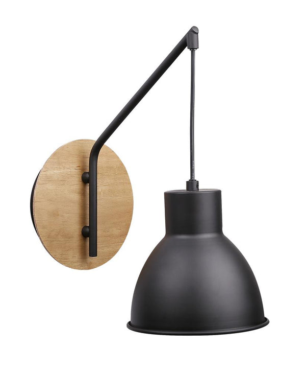 Applique murale Vario noire, bois