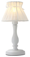 Lampe à poser Zefir blanche, tissu