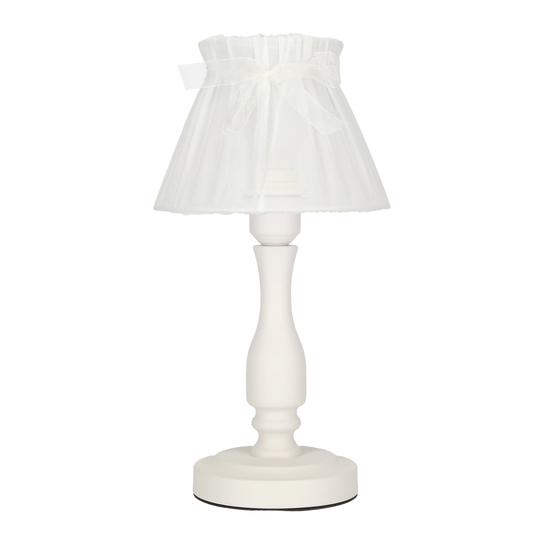 Lampe à poser Zefir blanche, tissu