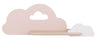 Applique murale LED Cloud pour chambre d'enfant rose et blanche, bois