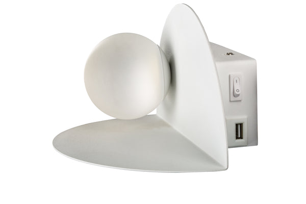 Applique murale LED Zenit blanche