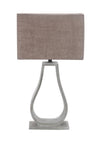 Lampe à poser Femo beige, tissu
