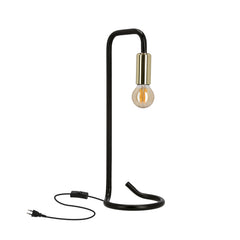 Lampe à poser Hera noire et dorée