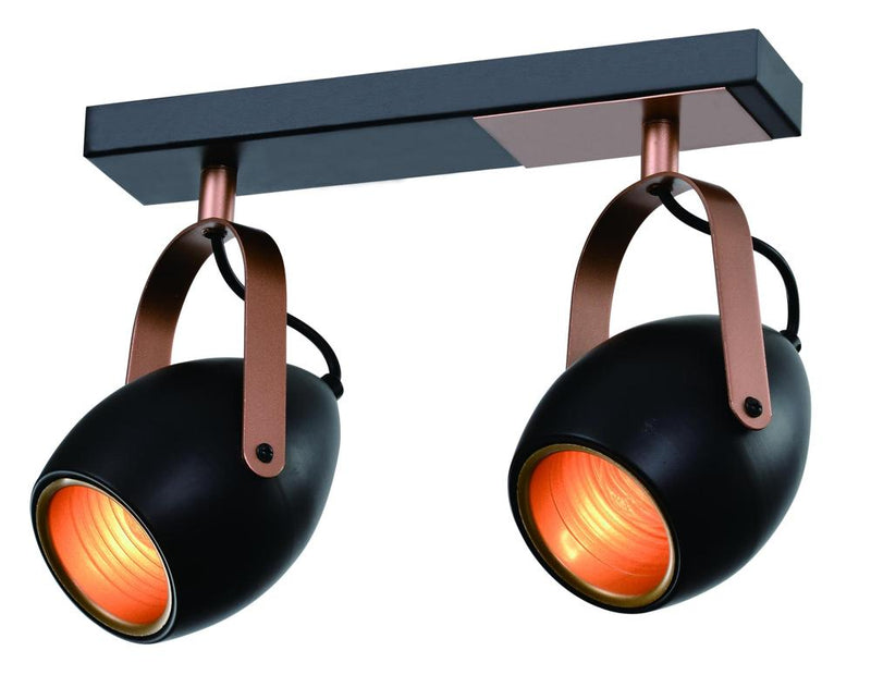 Plafonnier Anica 2 lumières doré