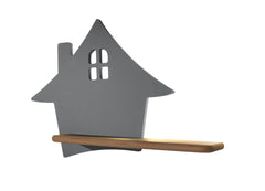 Applique murale LED House pour chambre d'enfant grise, bois (réf. 21-84842)