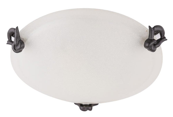 Plafonnier Eva 30 laiton vieilli, verre