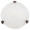 Plafonnier Eva 40 laiton vieilli, verre