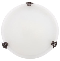 Plafonnier Eva 40 laiton vieilli, verre