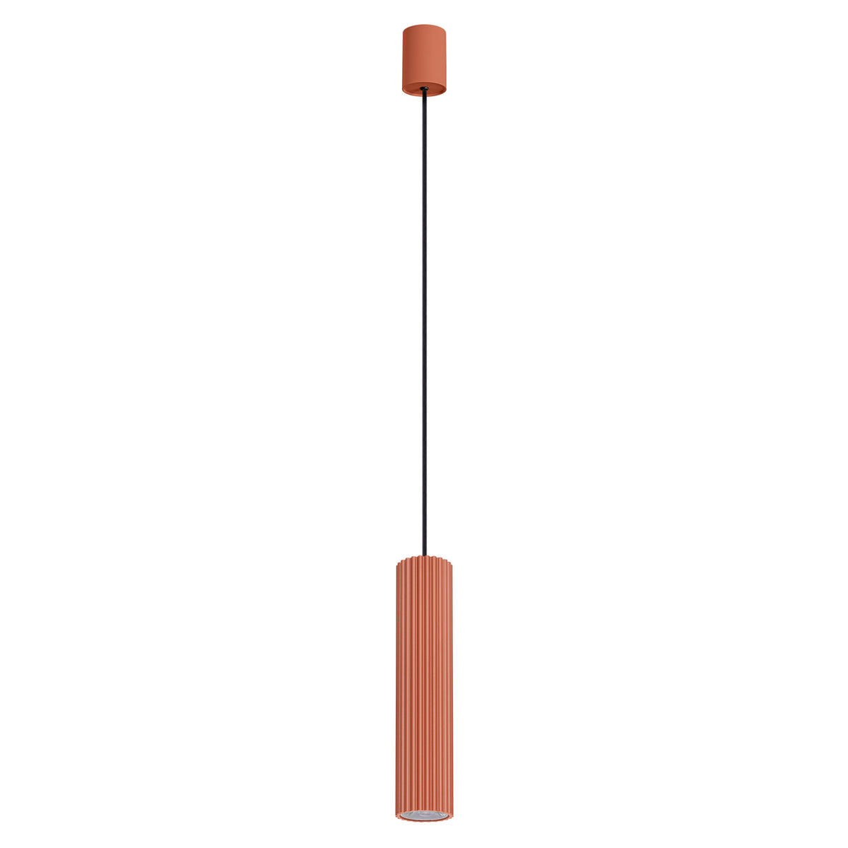 Lampe suspendue IVAR 1 LED 3000K Ocre rouge