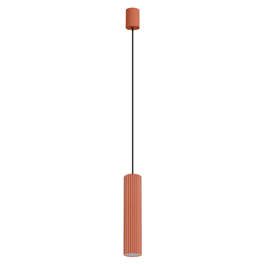 Lampe suspendue IVAR 1 LED 3000K Ocre rouge