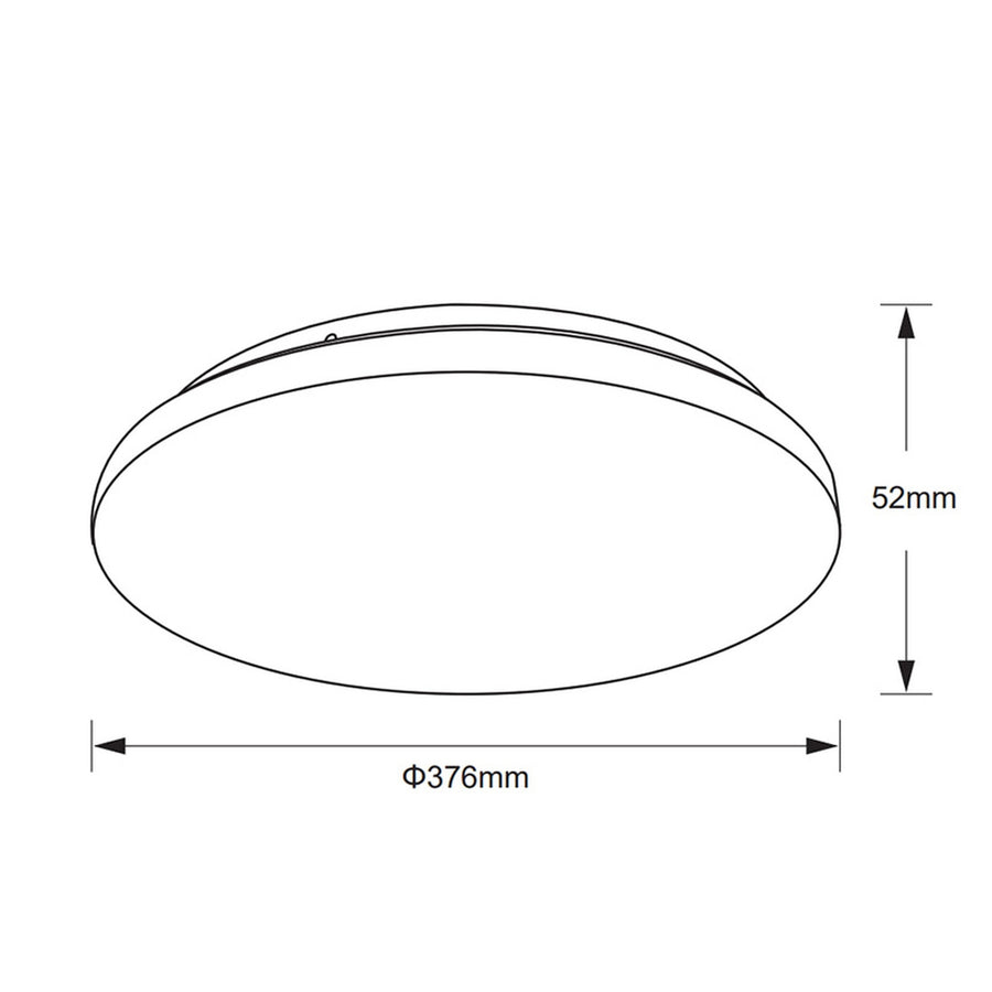 Plafonnier LED Zero II blanc, Ø 37,6 cm, 3000 K
