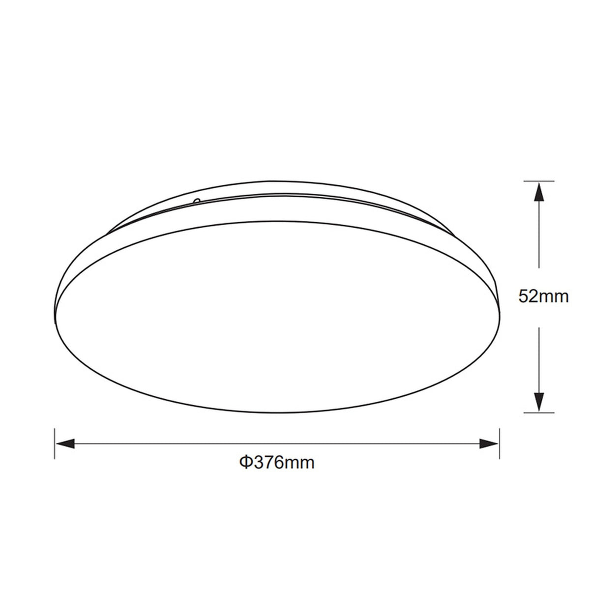 Plafonnier LED Zero II blanc, Ø 37,6 cm, 5000 K
