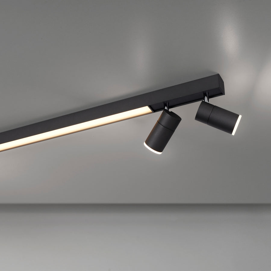 Plafonnier Pure-Lines anthracite, L 19 cm