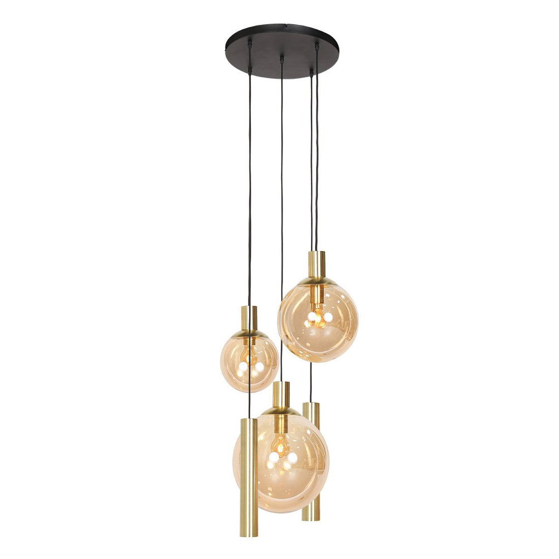 Suspension luminaire Bollique doré