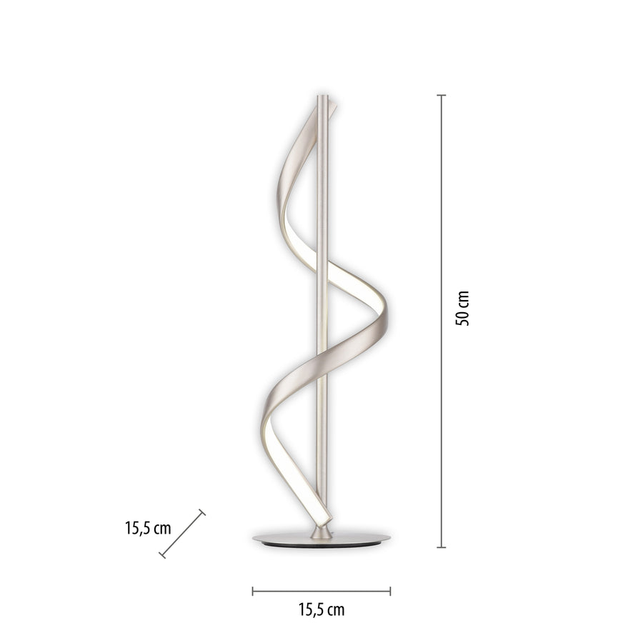 Lampe à poser Q-Swing argentée