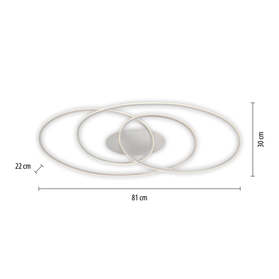 Plafonnier Lumaca blanc