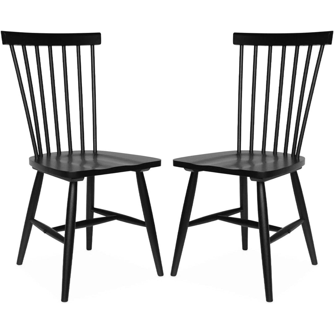 "Chaises Bois Hévéa Noires" | Designix - 3333    - https://designix.fr/