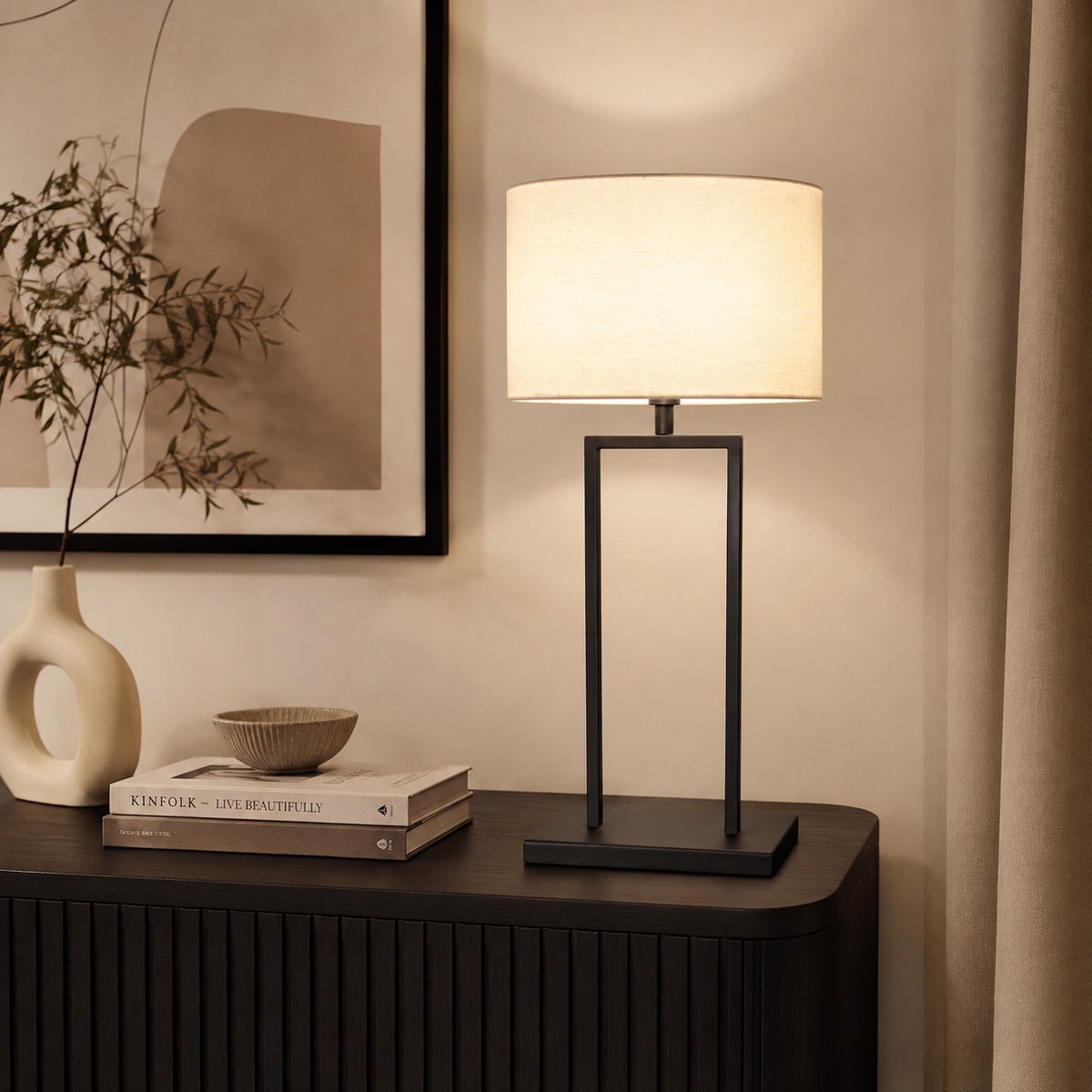 Lampe à poser Stang noir