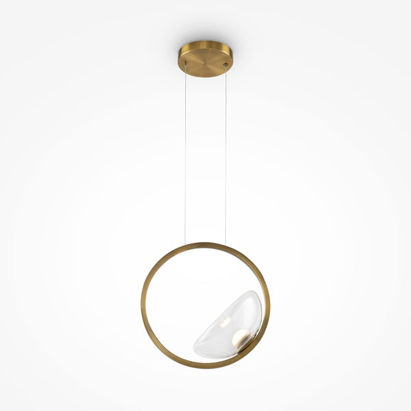 Lunare Suspension luminaire doré