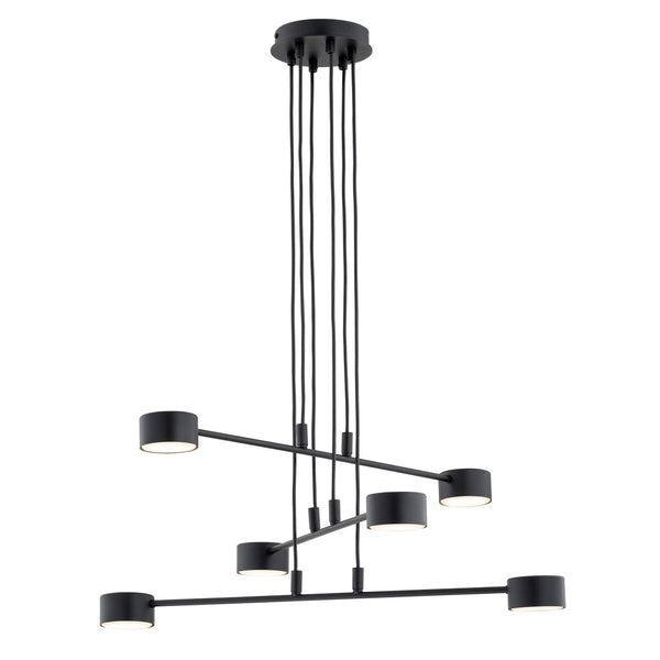 Suspension Modus 6 lumières noire