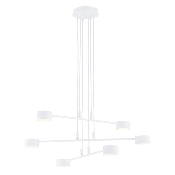 Suspension Modus 6 lumières blanche