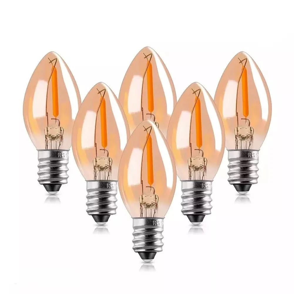 6 Ampoules E14 Bougie | Douceur Ambrée