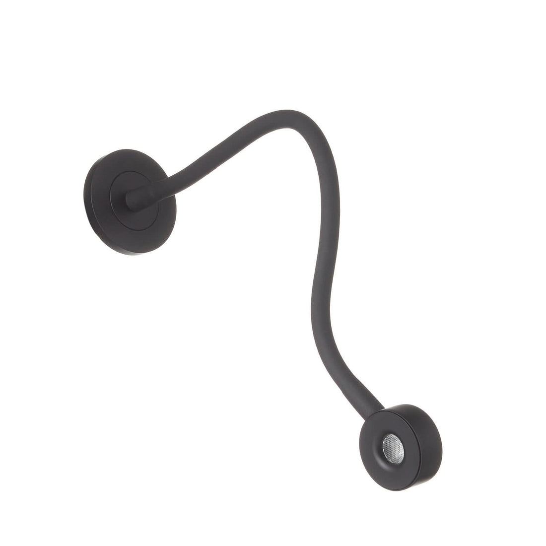 Applique murale LED Link en aluminium, noir, Ø 7 cm