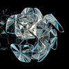 Applique murale Ravissante en métal, transparent et argent, hauteur 49 cm