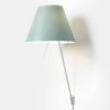 Applique murale Costanza D13a en aluminium, vert, hauteur 110 cm